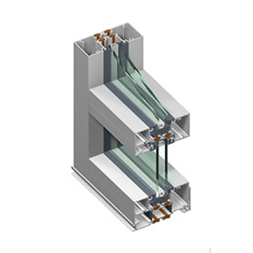 CAD Drawings BIM Models Tubelite Inc. TU24000 Dual Pocket Storefront Framing